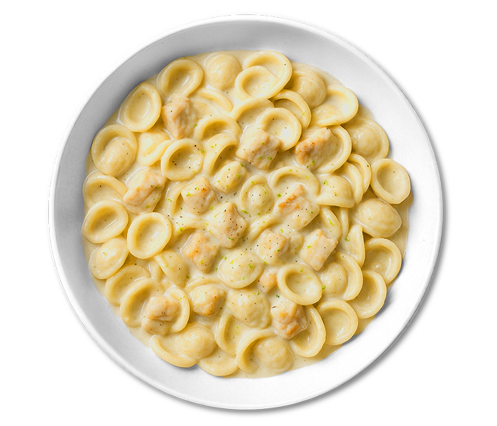 Orecchiette baccalà, cernia e lime